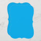 Solid Cyan Blue Background  (Front/Back)
