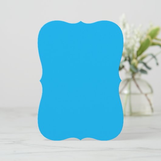 Solid Cyan Blue Background  (Standing Front)