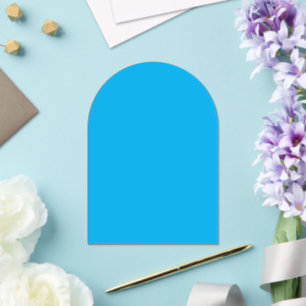 Solid Cyan Blue Background  Acrylic Invitations