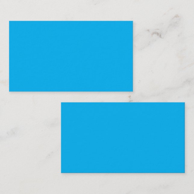 Solid Cyan Blue Background  Enclosure Card (Front/Back)