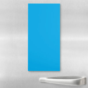 Solid Cyan Blue Background  Magnetic Notepad
