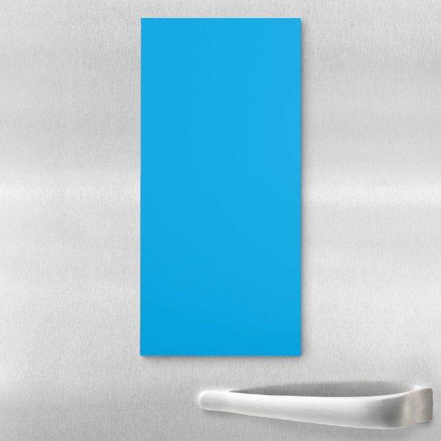 Solid Cyan Blue Background  Magnetic Notepad (In Situ)