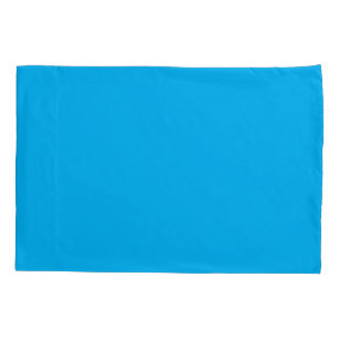 Solid Cyan Blue Background  Pillow Case