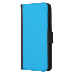 Solid Cyan Blue Background  Samsung Galaxy S5 Wallet Case