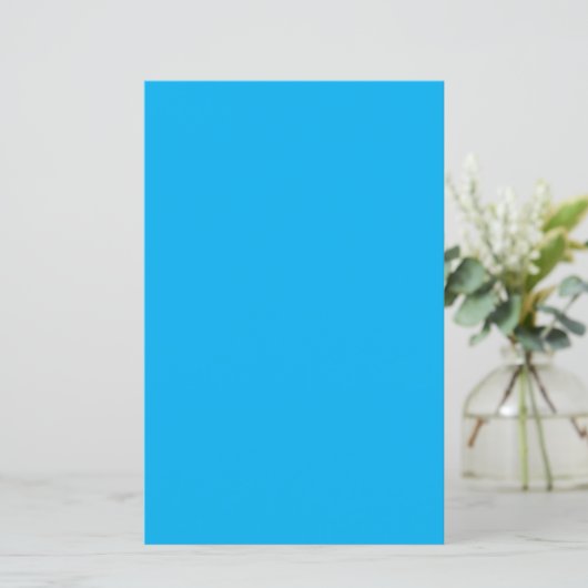 Solid Cyan Blue Background | Summer Minimal Style (Standing Front)