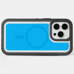 Solid Cyan Blue Background Summer Minimal Style iPhone 15 Pro Max Case