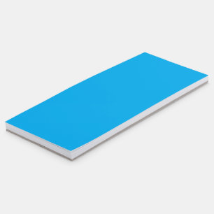 Solid Cyan Blue Background   Summer Minimal Style Magnetic Notepad