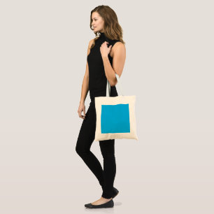 Solid Cyan Blue Background   Summer Minimal Style Tote Bag