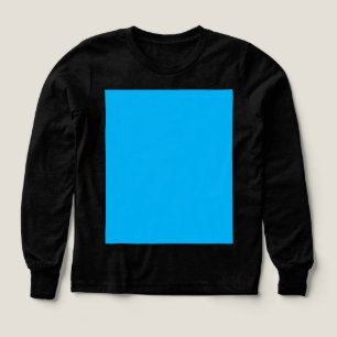 Solid Cyan Blue Background Summer Minimal Style Tri-Blend Shirts
