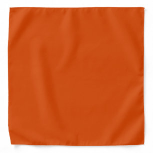 Solid dark burnt orange bandana