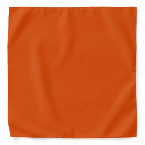 Solid dark burnt orange bandana