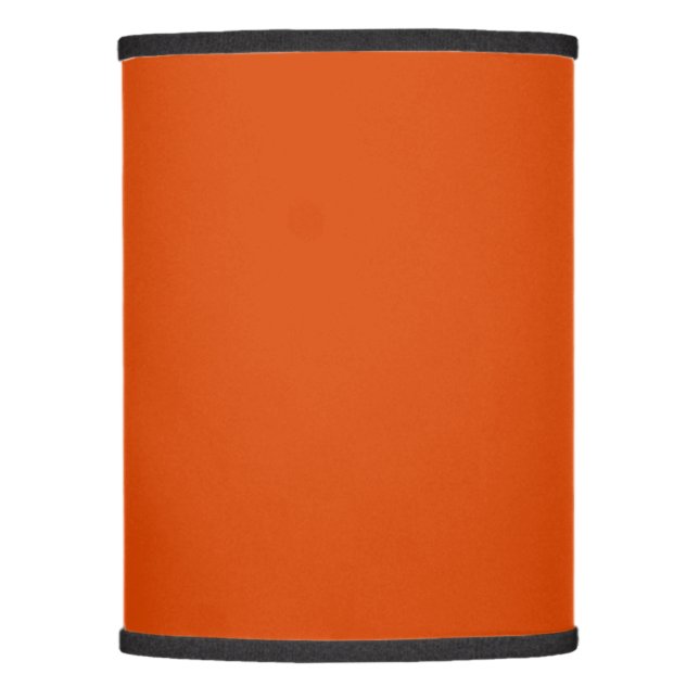 Solid dark burnt orange lamp shade (Front)