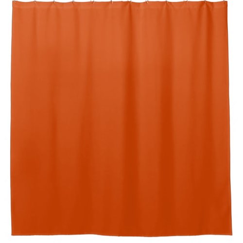 Solid dark burnt orange shower curtain