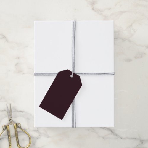 Solid Dark Crimson Gift Tags