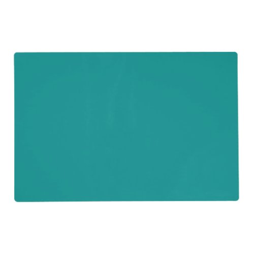 Solid dark cyan teal placemat