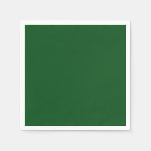 Solid Dark Forest Green Color Napkins