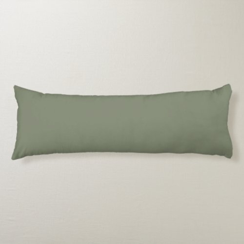 Solid Dark Gray Green by Premium Collections Body Pillow