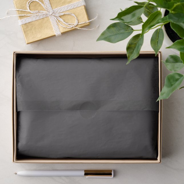 Solid dark gray tissue paper (Gift)