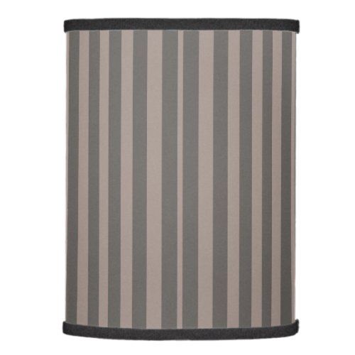 Solid dark grey and light grey striped lamp shade
