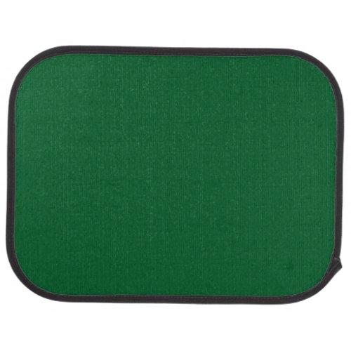 Solid dark hunter green car floor mat