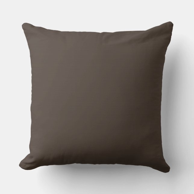 Solid Dark lava Background Throw Pillow (Front)