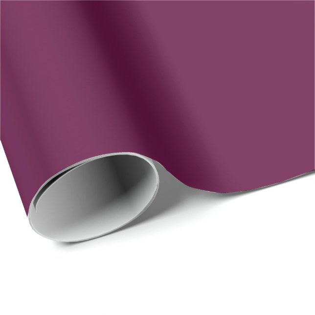 Solid Dark Magenta Wrapping Paper (Roll Corner)