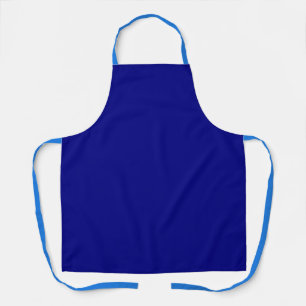 Solid Dark Navy Blue Minimalist Plain Modern Apron