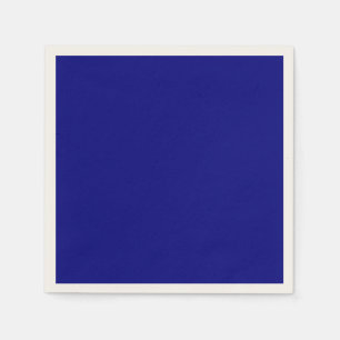 Solid Dark Navy Blue Minimalist Plain Modern Napkins
