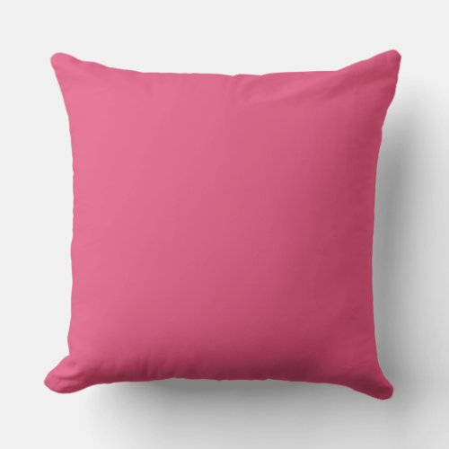 Solid Dark pink Background Throw Pillow