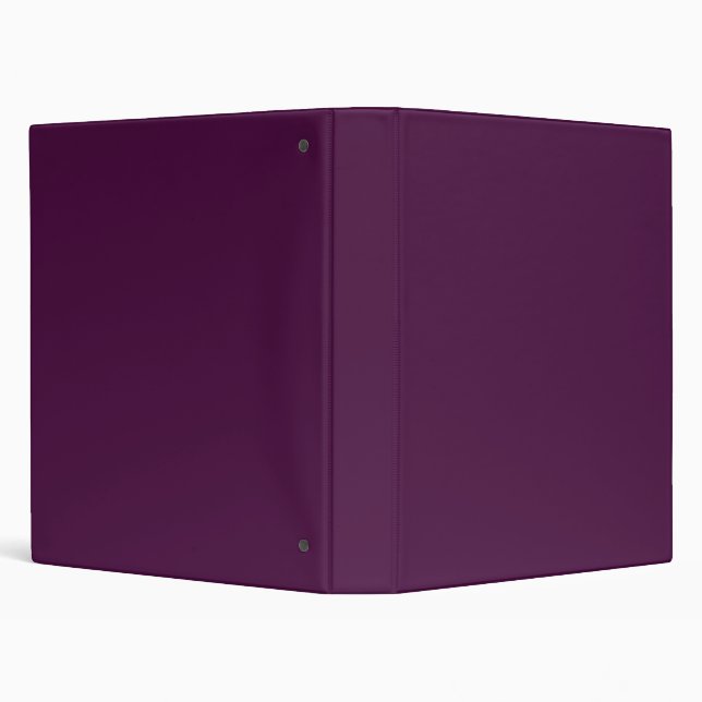 Solid dark plum purple 3 ring binder (Background)