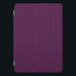 Solid dark plum purple iPad pro cover<br><div class="desc">Solid color dark plum purple design.</div>