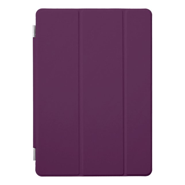 Solid dark plum purple iPad pro cover (Front)