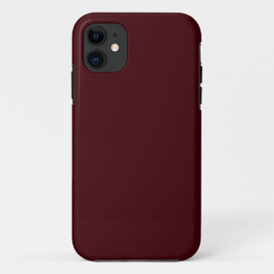 Solid dark red maroon iPhone 11 case