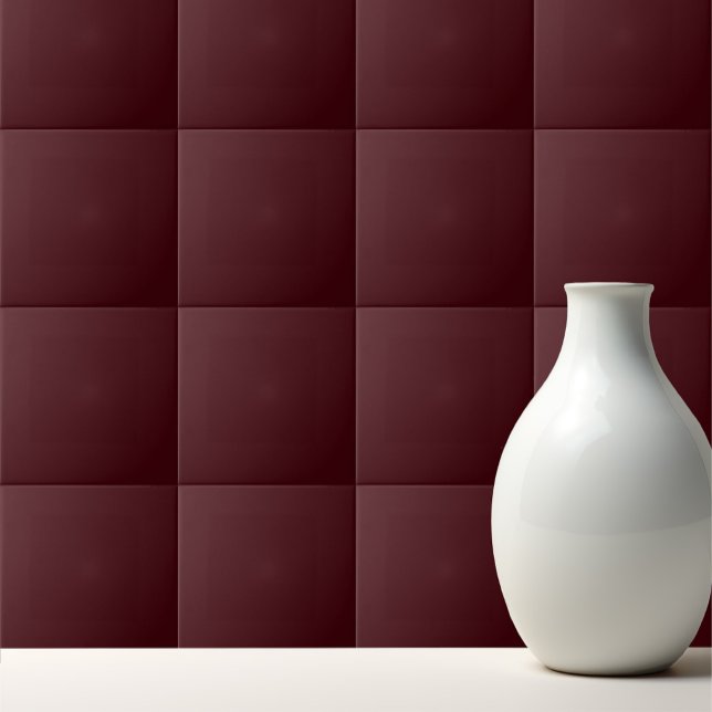 Solid dark red maroon ceramic tile (Creator Uploaded)