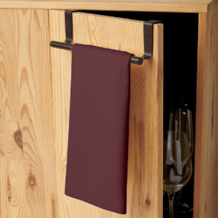 Solid dark red maroon kitchen towel
