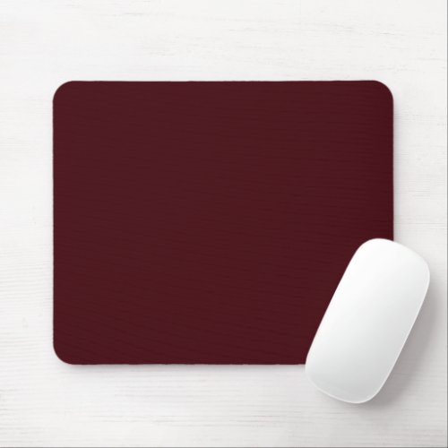 Solid dark red maroon mouse pad