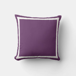 Solid Dark Soft powder Purple Bright plain pillow