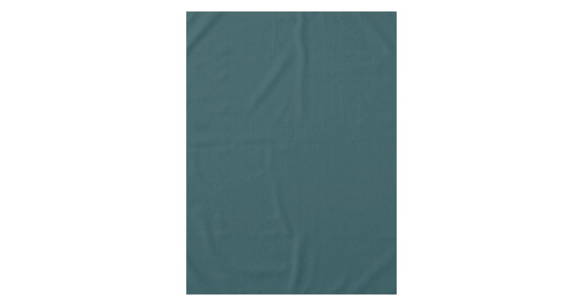 Solid Dark Teal Tablecloth Zazzle