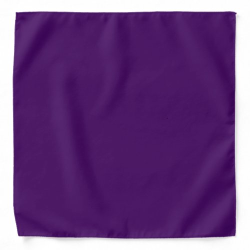 Solid dark violet purple bandana