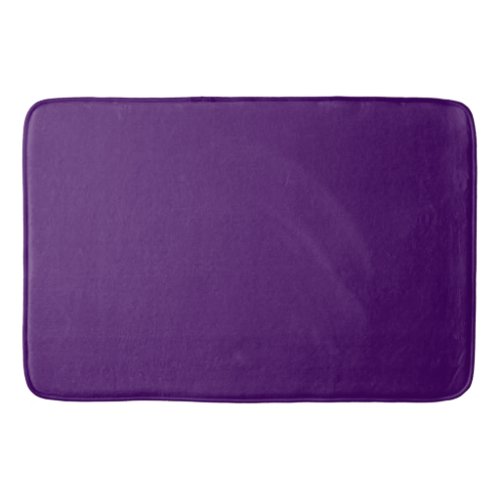 Solid dark violet purple bath mat