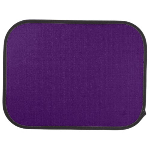 Solid dark violet purple car floor mat