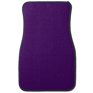 Solid dark violet purple car floor mat