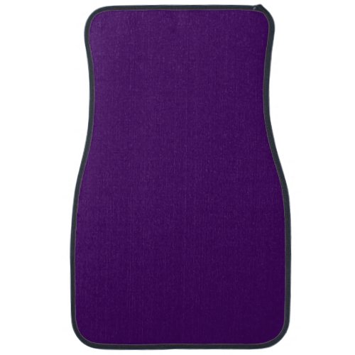 Solid dark violet purple car floor mat