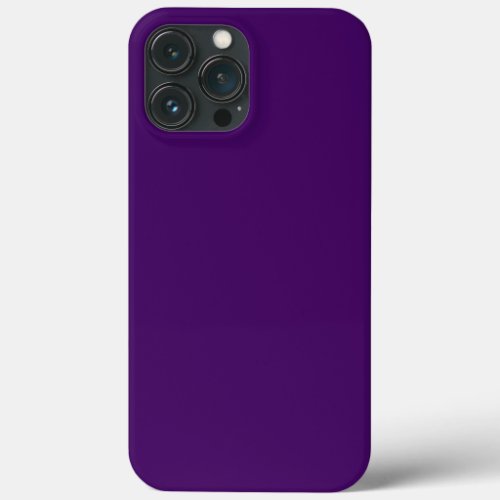 Solid dark violet purple iPhone 13 pro max case