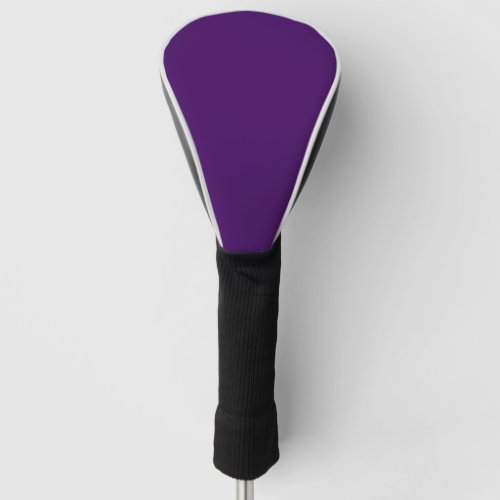 Solid dark violet purple golf head cover