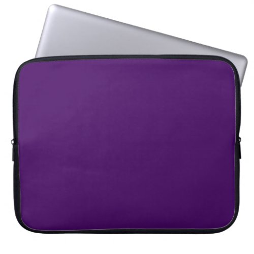 Solid dark violet purple laptop sleeve