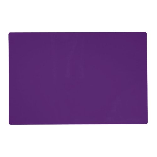 Solid dark violet purple placemat