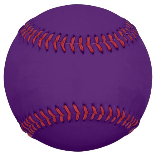 Solid dark violet purple softball