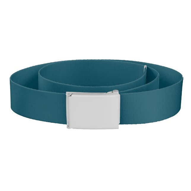 Solid deep aqua teal blue belt (Coil)