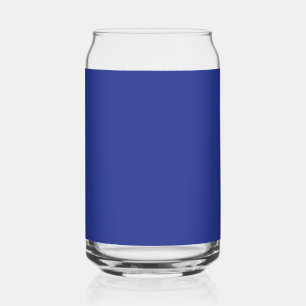 Solid Deep Blue Backdrop   Bold Minimalist Design Can Glass